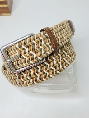 Torino Made in USA Italian Cotton Woven Stretch Belt